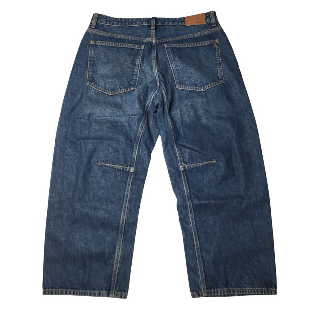 Madewell Petite Curvy Darted Barrel Leg Jeans Medium Dobbins Wash Western 30P - Picture 4 of 13